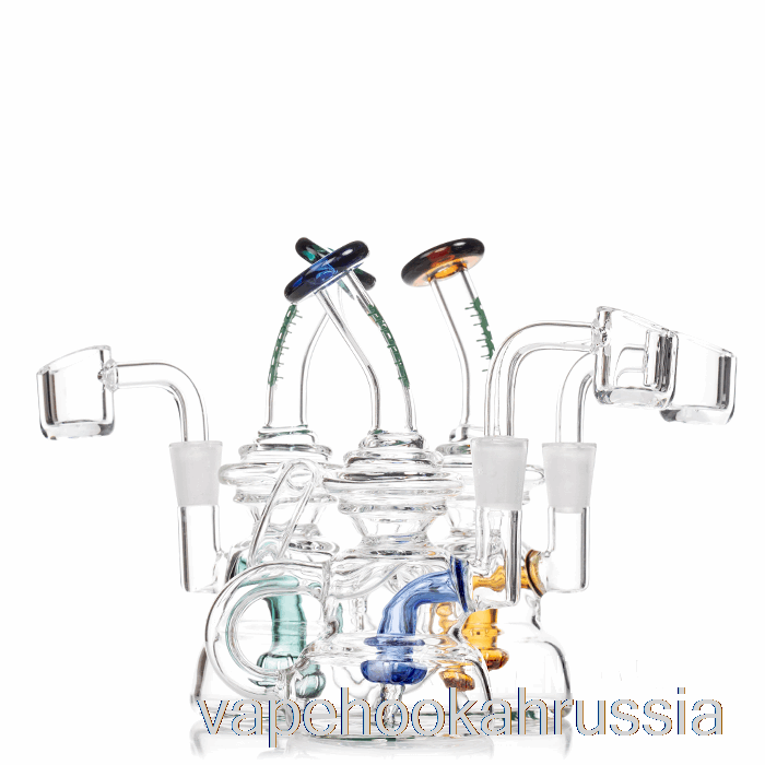 Vape Juice Ooze Flood Mini Dab Rig Midnight Wave (прозрачный/черный)